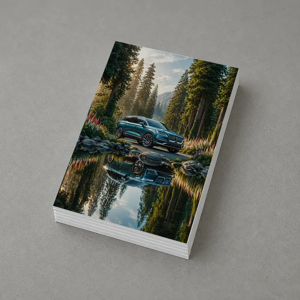 Lincoln Nautilus SUV Forest Lake Reflection – Postcards