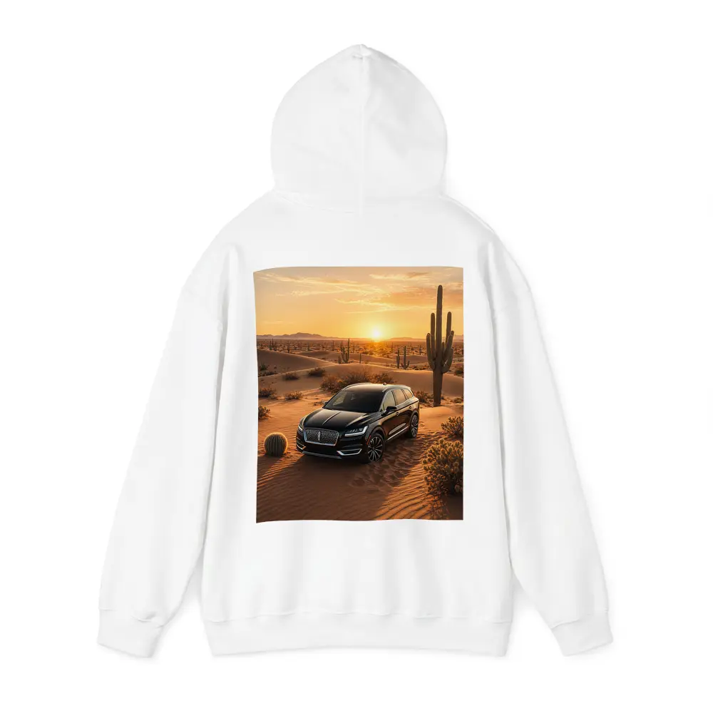 Lincoln Nautilus Black SUV Desert Sunset – Hoodies