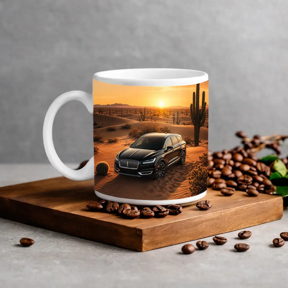 Lincoln Nautilus Black SUV Desert Sunset – Mugs