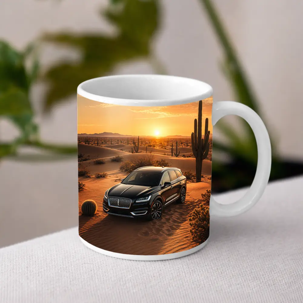 Lincoln Nautilus Black SUV Desert Sunset – Mugs