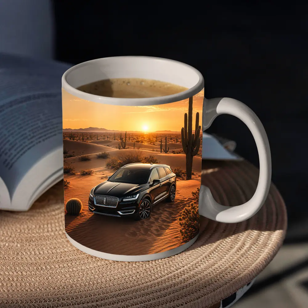 Lincoln Nautilus Black SUV Desert Sunset – Mugs