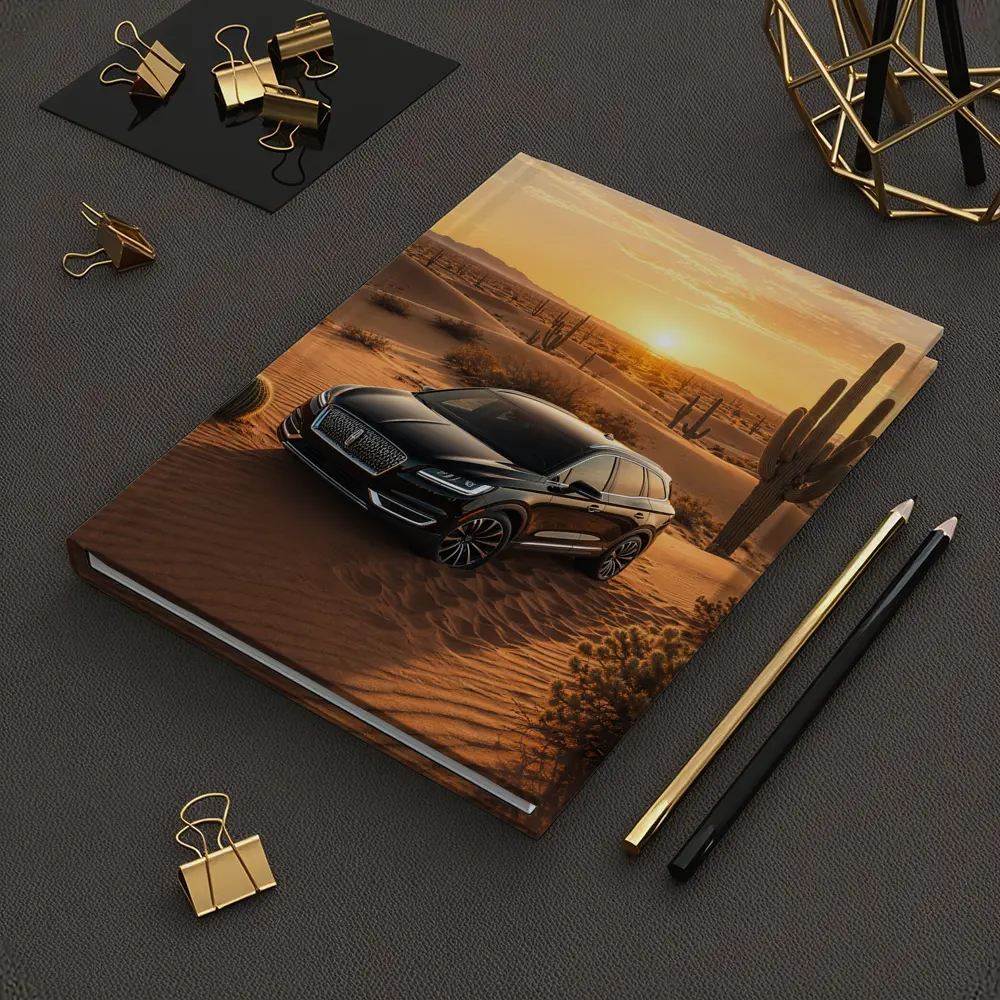 Lincoln Nautilus Black SUV Desert Sunset – Notebooks