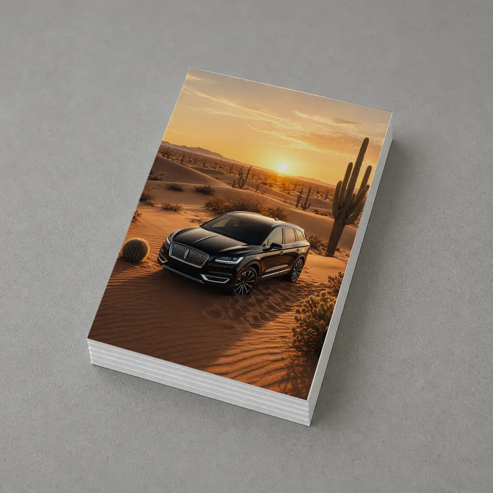 Lincoln Nautilus Black SUV Desert Sunset – Postcards
