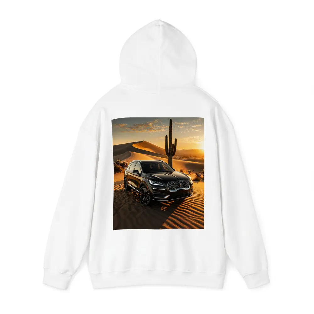 Lincoln Nautilus Black SUV Desert Sunset – Hoodies