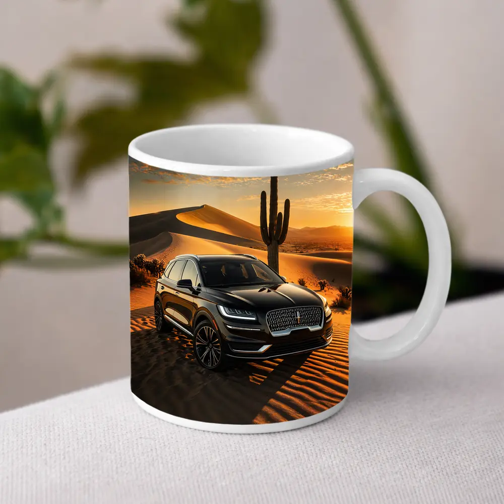 Lincoln Nautilus Black SUV Desert Sunset – Mugs