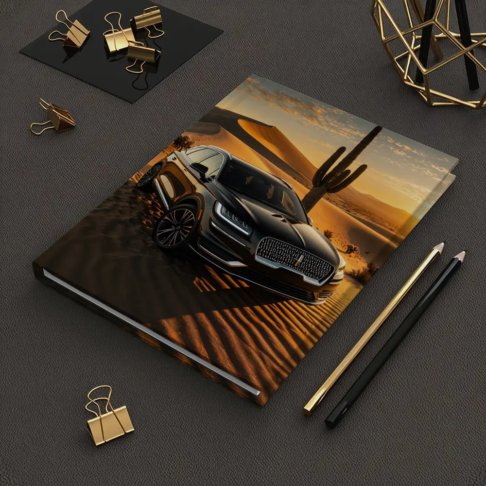 Lincoln Nautilus Black SUV Desert Sunset – Notebooks