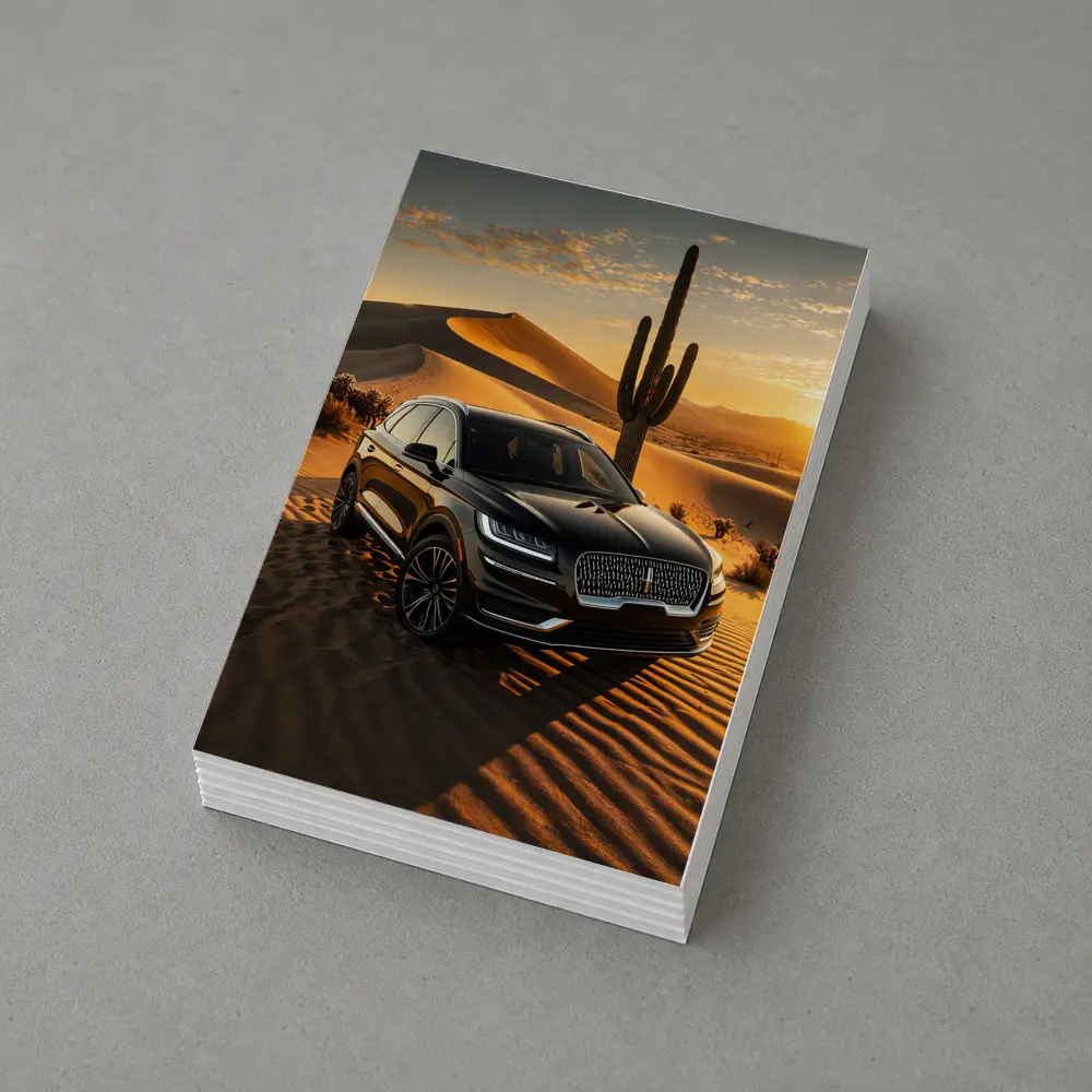 Lincoln Nautilus Black SUV Desert Sunset – Postcards