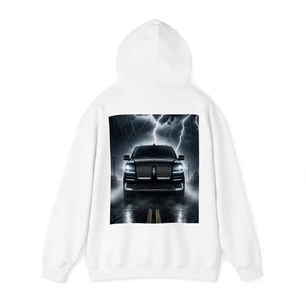 Lincoln Navigator SUV Striking Thunderstorm Night – Hoodies