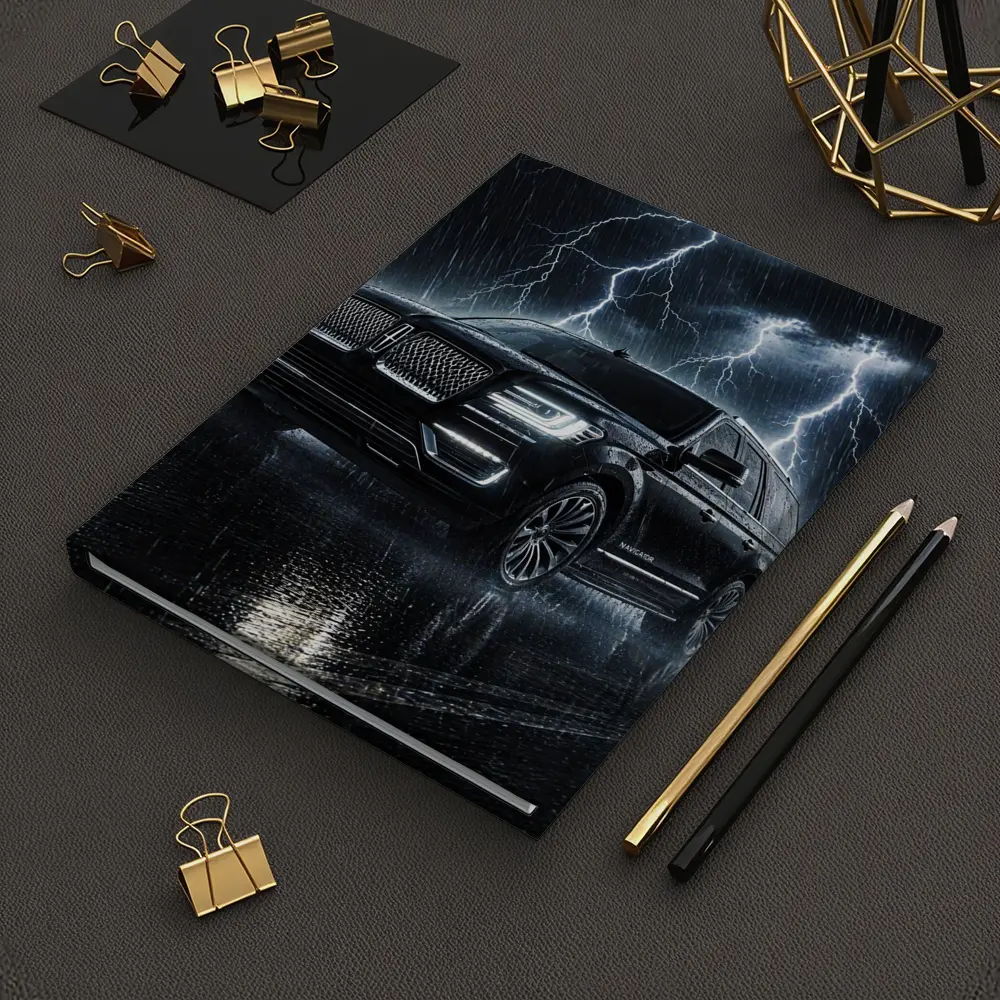 Lincoln Navigator Black SUV Lightning Storm – Notebooks