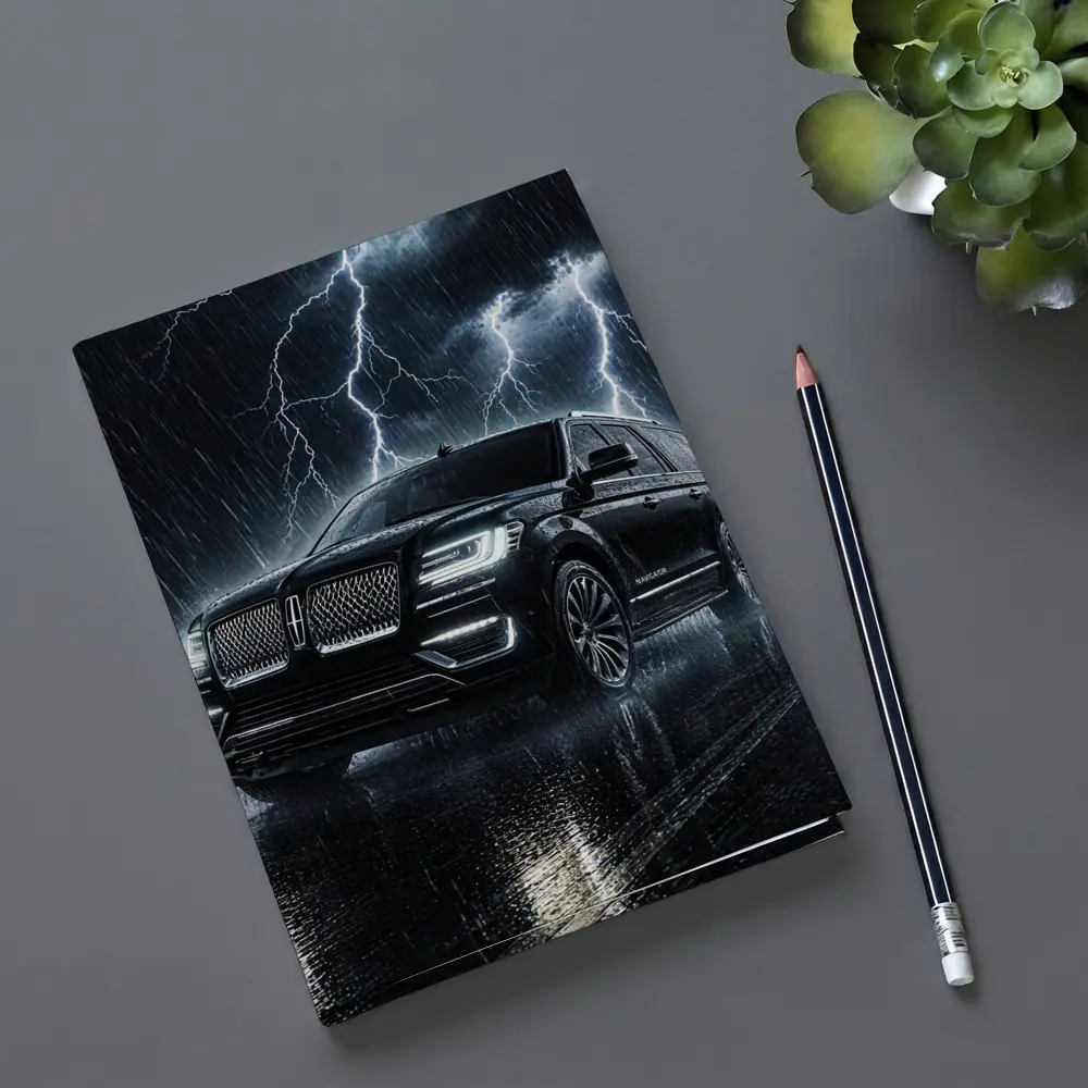 Lincoln Navigator Black SUV Lightning Storm – Notebooks