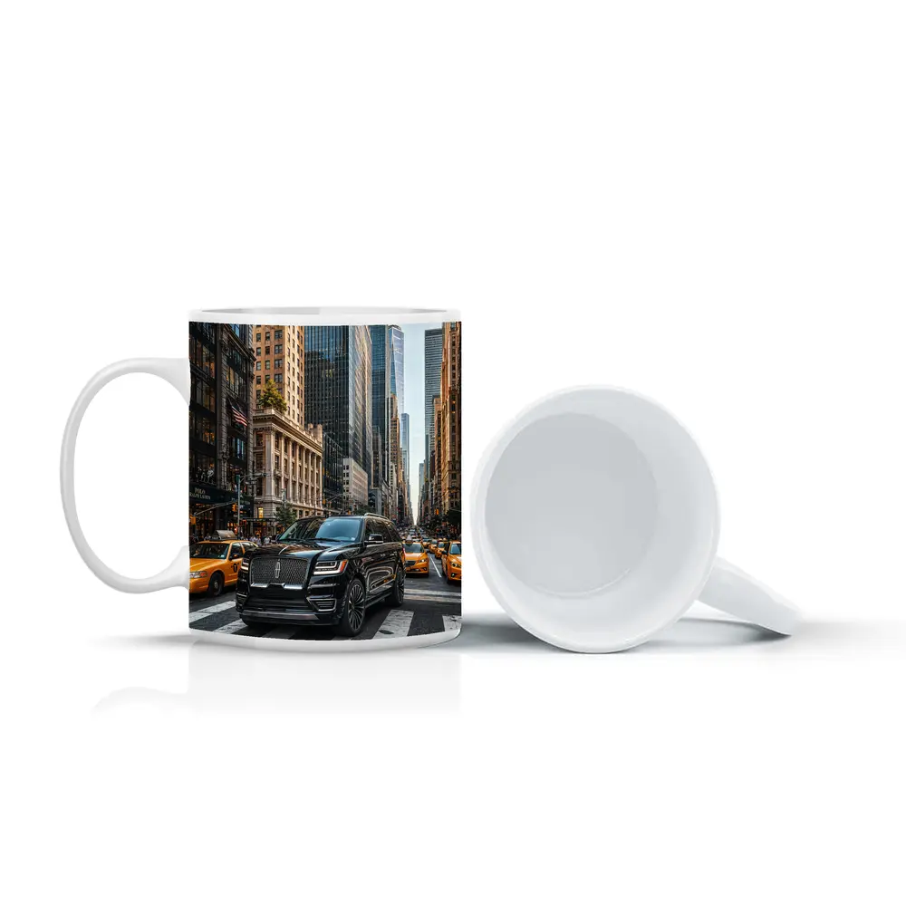 Lincoln Navigator Black SUV New York Street – Mugs