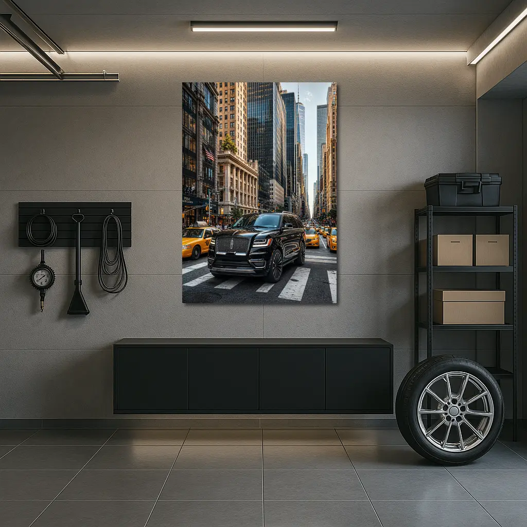 Lincoln Navigator Black SUV New York Street – Wall Art