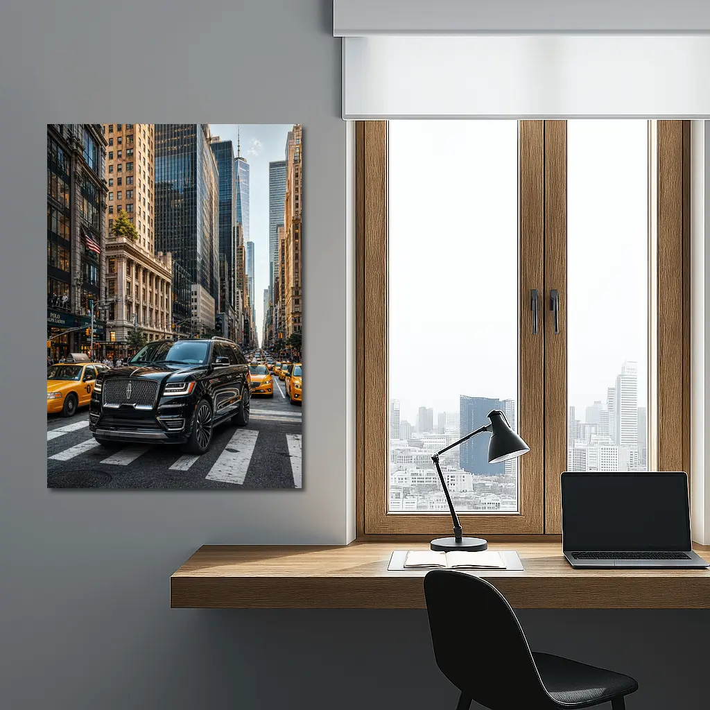 Lincoln Navigator Black SUV New York Street – Wall Art
