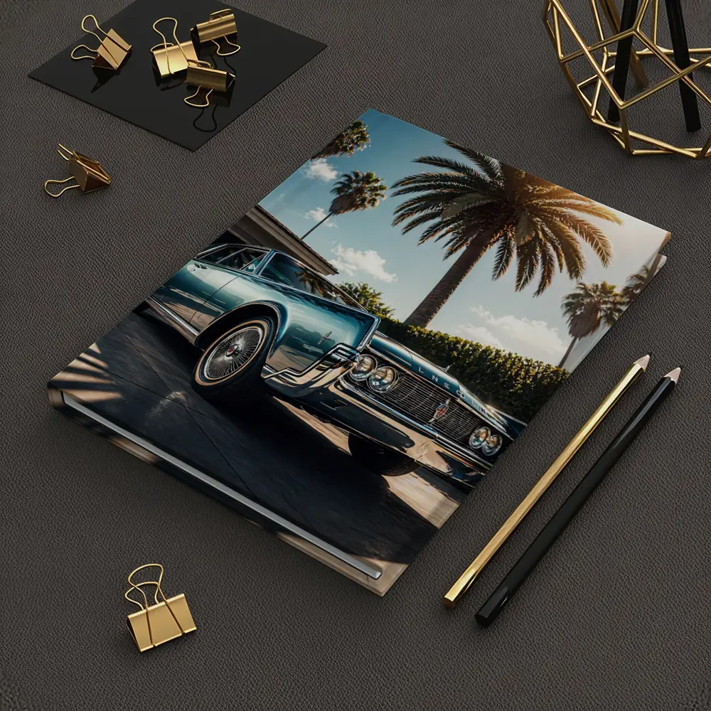 Lincoln Continental Classic Car Palm Trees – Notebooks