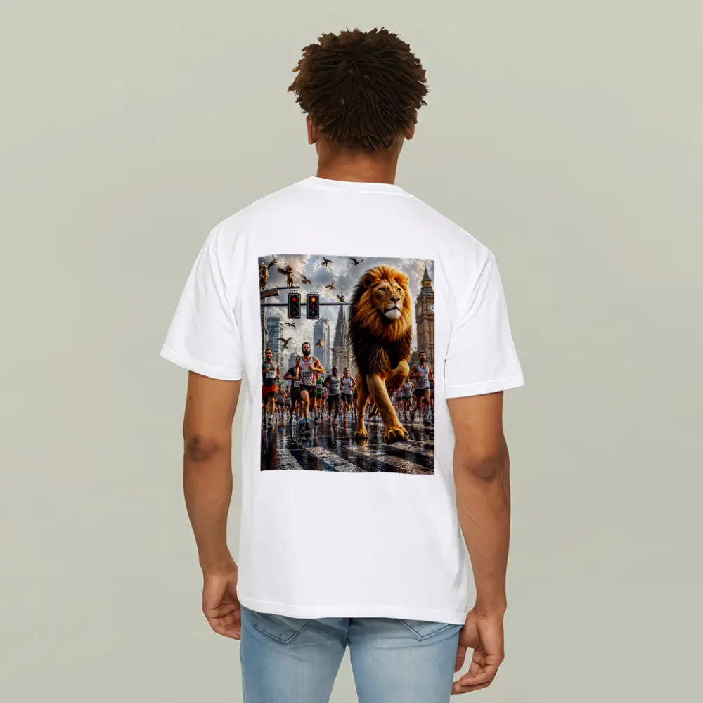 Lion Leading City Marathon Race Urban Street – T-Shirts