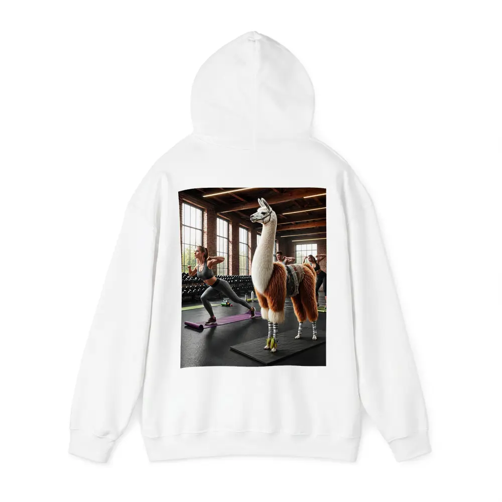 Llama Wearing Gear Inside Fitness Gym – Hoodies