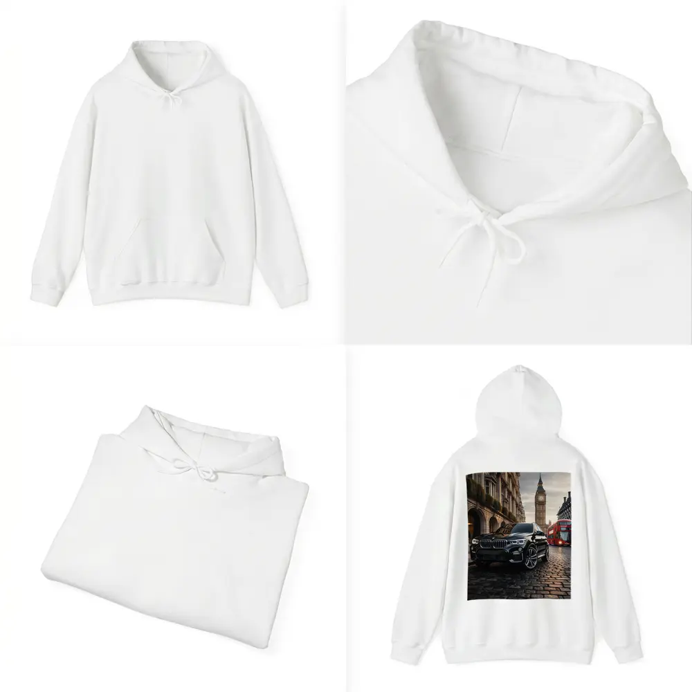 Black BMW X3 Big Ben London Street – Hoodies