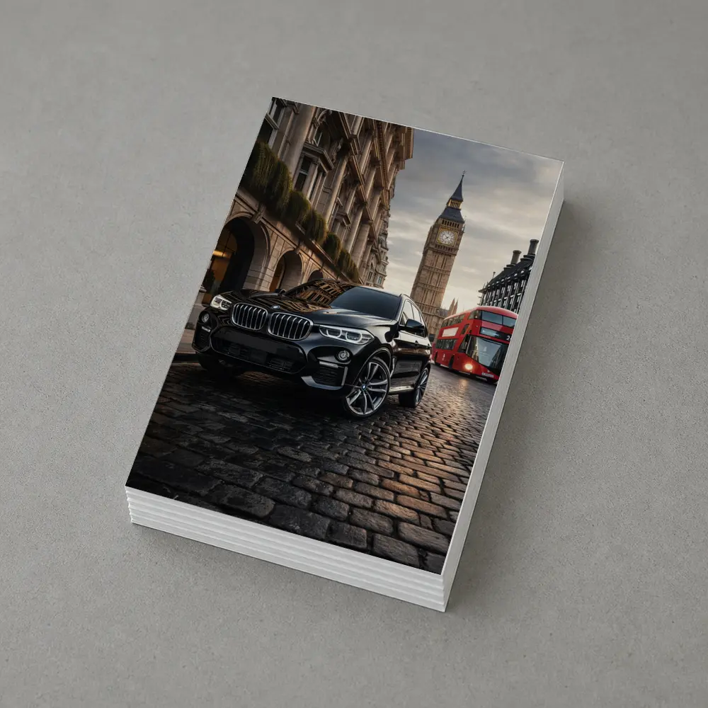 Black BMW X3 Big Ben London Street – Postcards