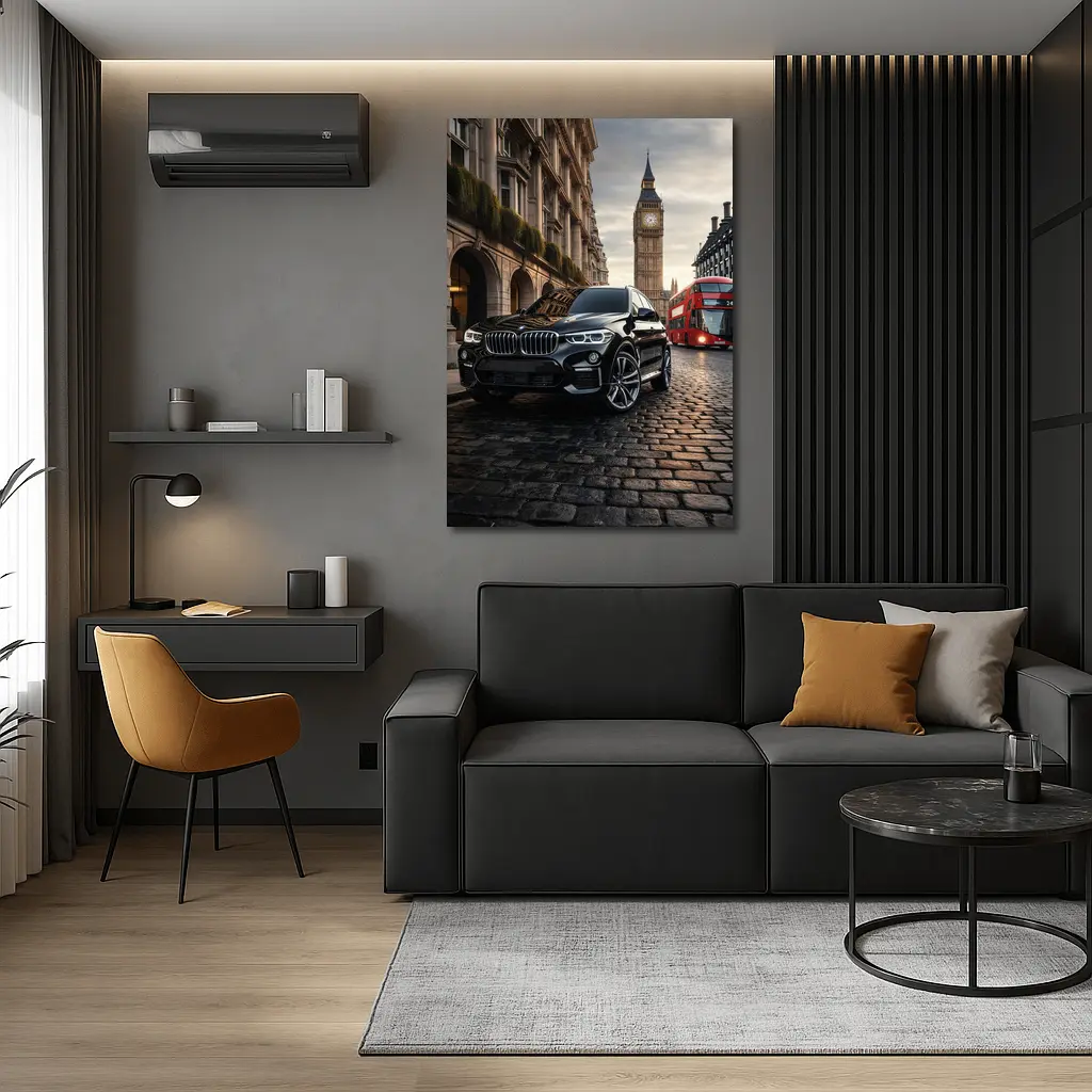 Black BMW X3 Big Ben London Street – Wall Art