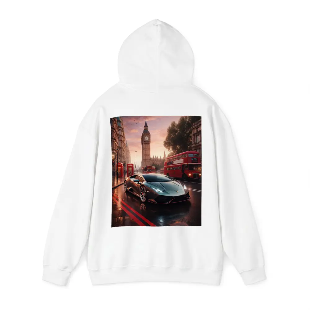 Lamborghini Huracan London Big Ben Street – Hoodies