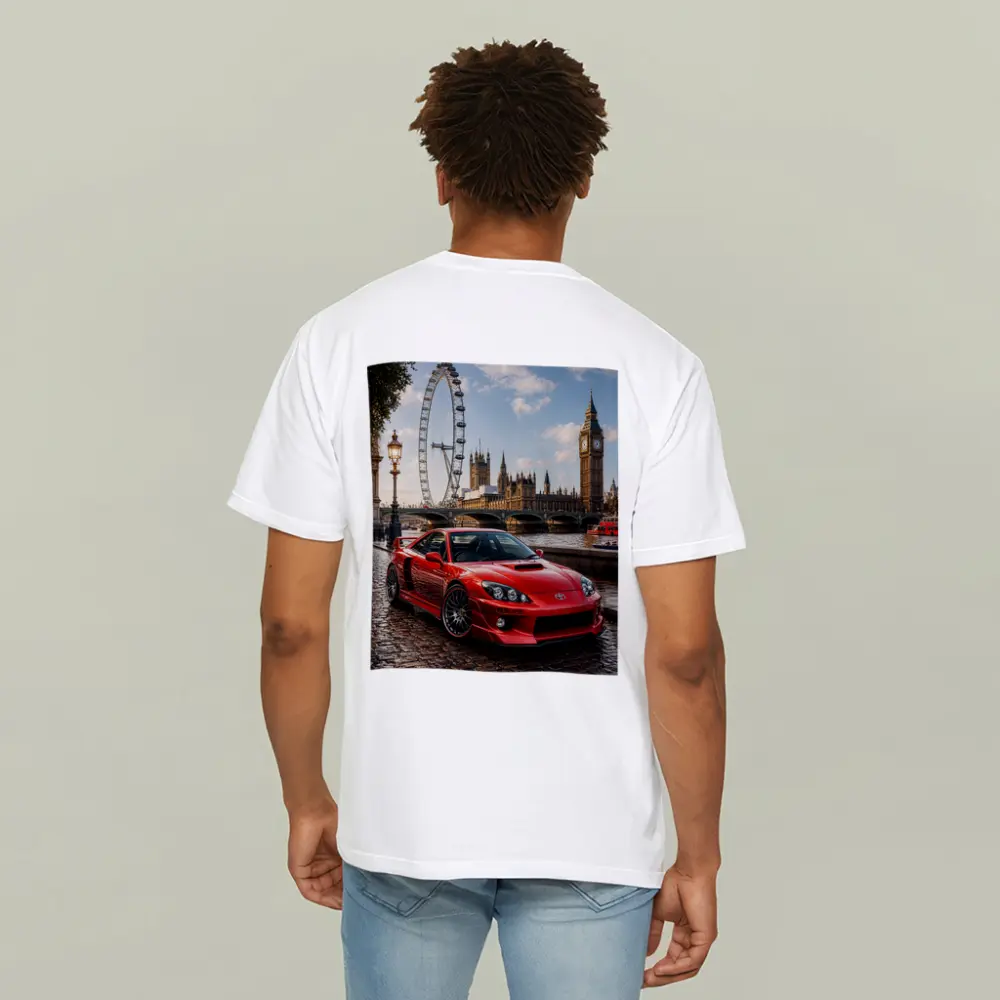 Toyota Celica Red Car London Landmark – T-Shirts
