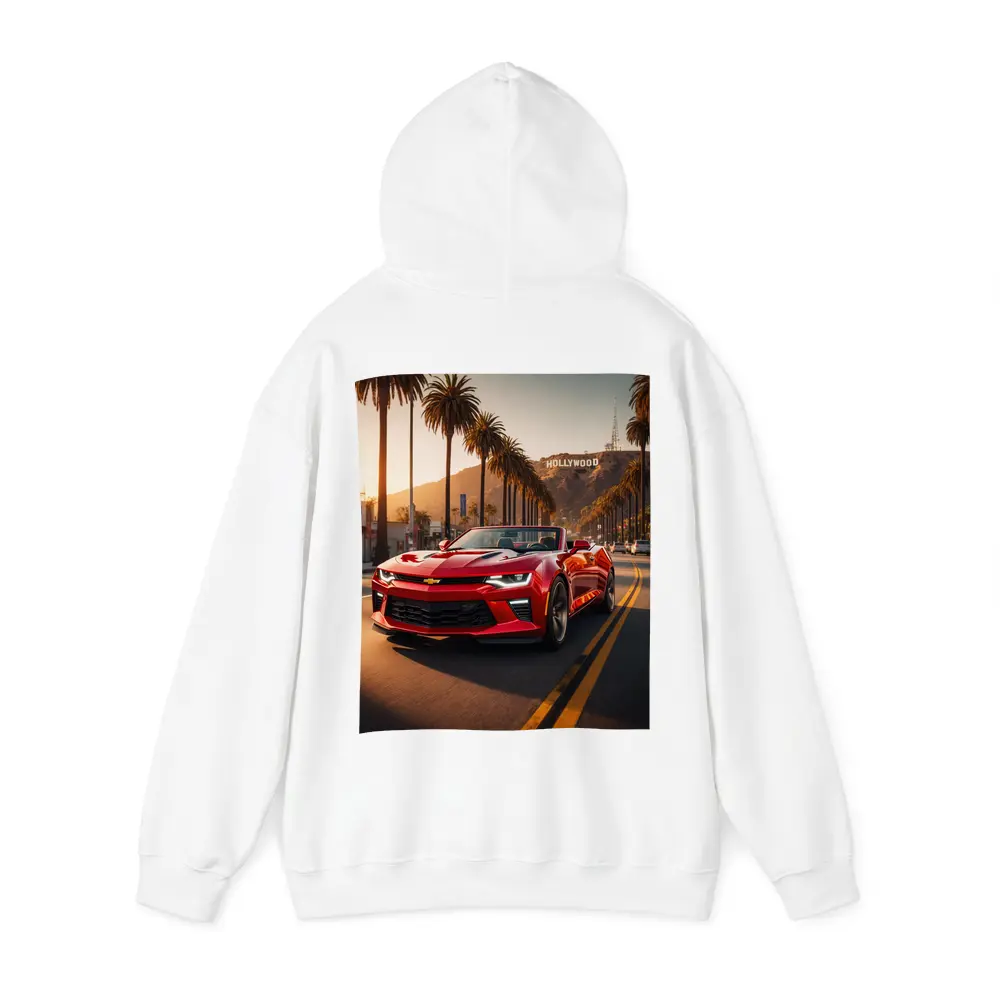 Chevrolet Camaro Red Convertible Hollywood Boulevard – Hoodies