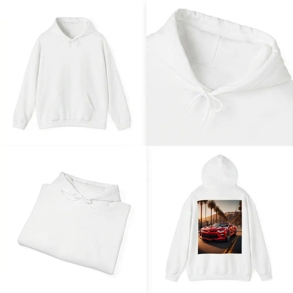 Chevrolet Camaro Red Convertible Hollywood Boulevard – Hoodies