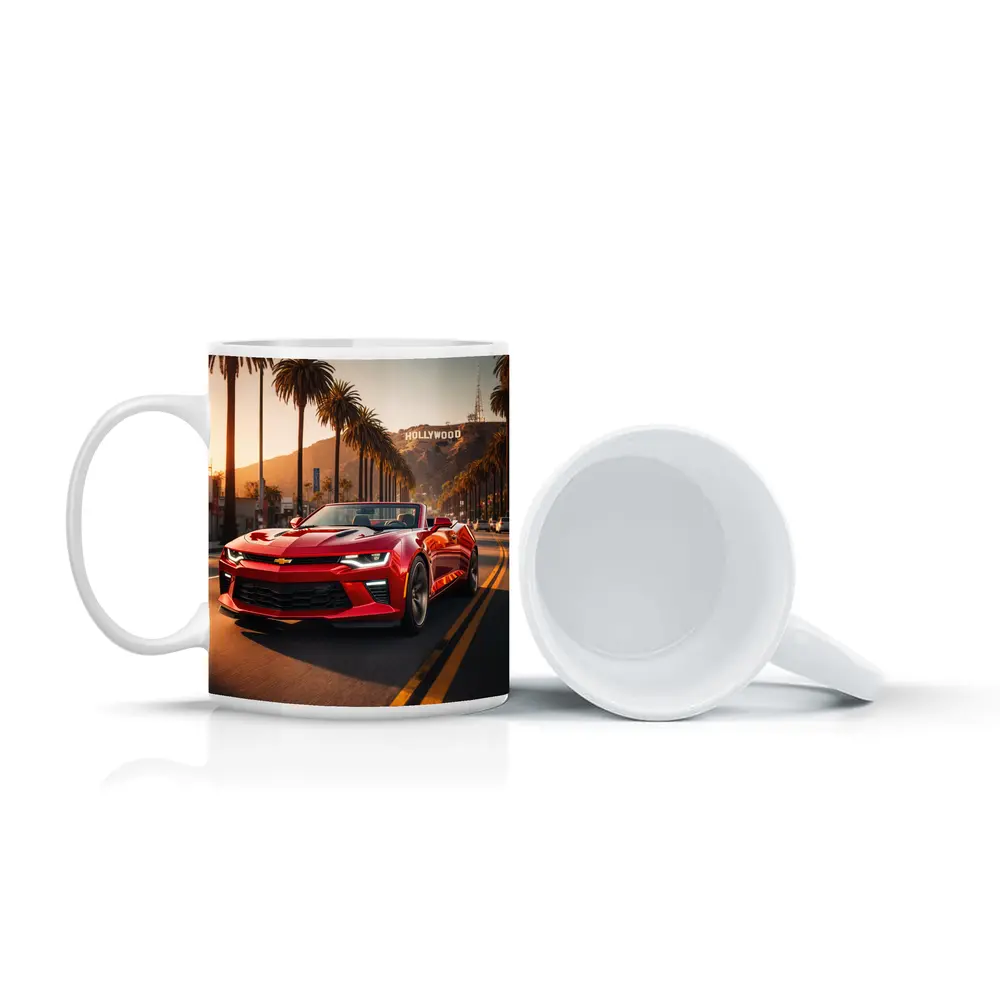 Chevrolet Camaro Red Convertible Hollywood Boulevard – Mugs