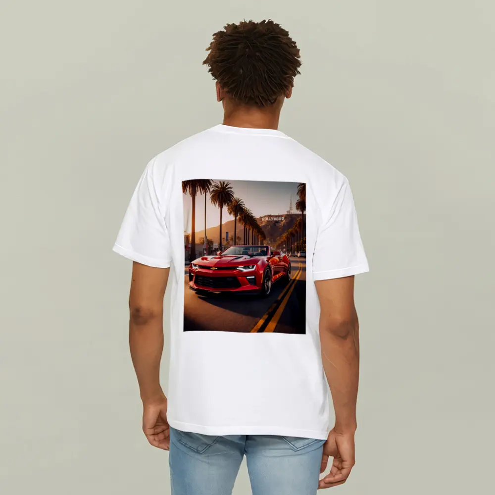Chevrolet Camaro Red Convertible Hollywood Boulevard – T-Shirts
