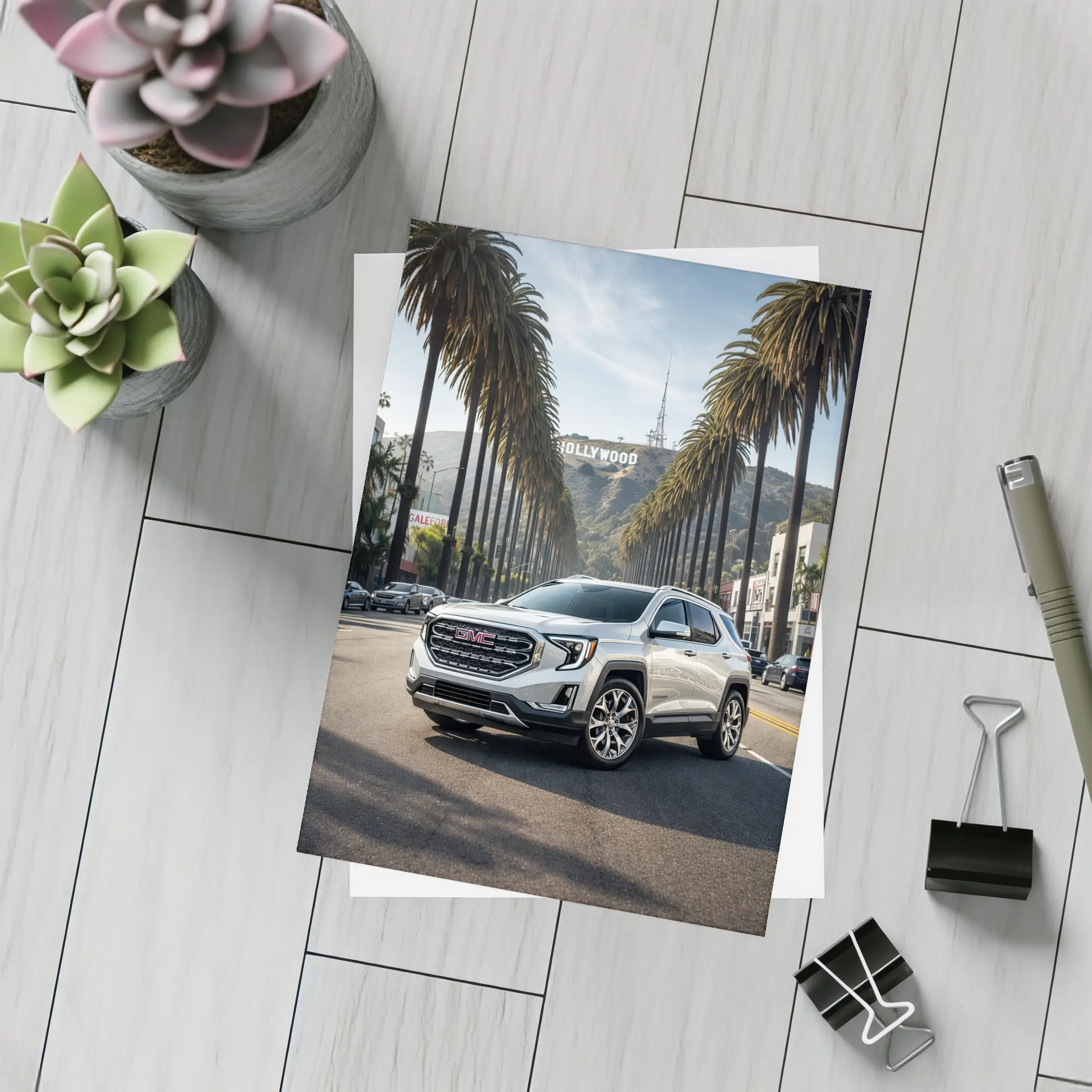 GMC Terrain SUV Hollywood Boulevard Los Angeles – Postcards