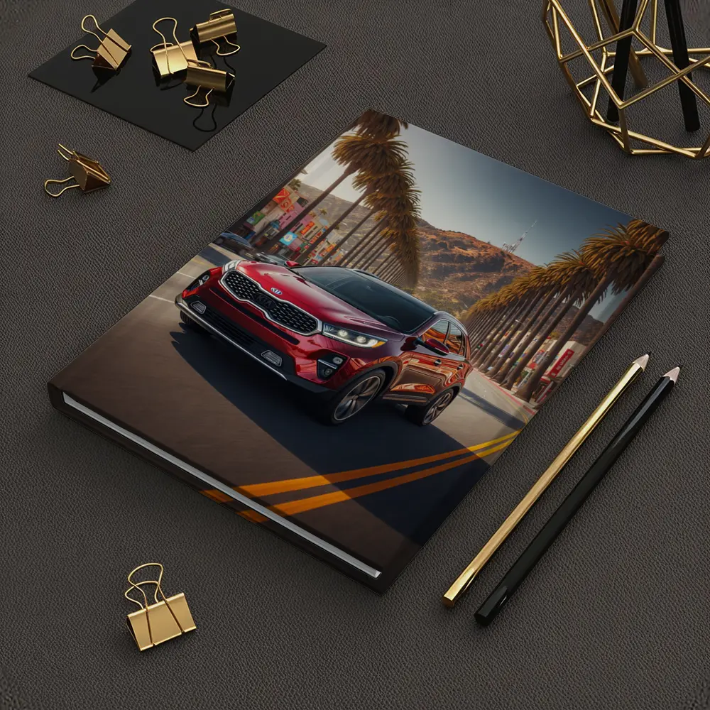 Kia Sorento Cruising Hollywood Boulevard Palm Trees – Notebooks