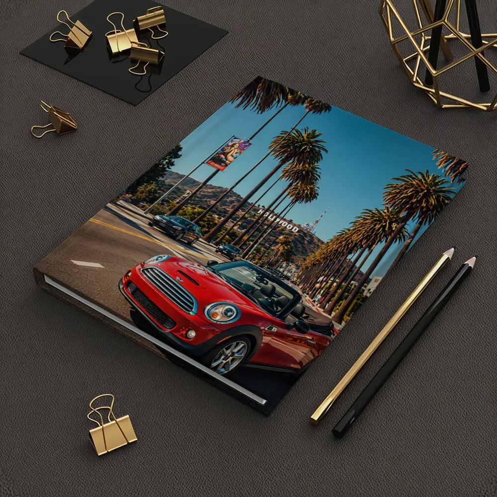 Red Mini Cooper Convertible Hollywood Los Angeles – Notebooks