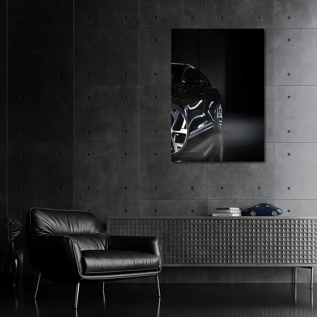 Lucid Air Dark Studio Black Car – Wall Art