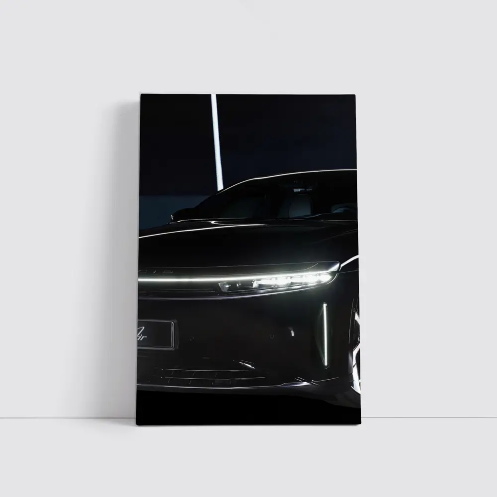 Lucid Air Electric Car Dark Studio – Wall Art