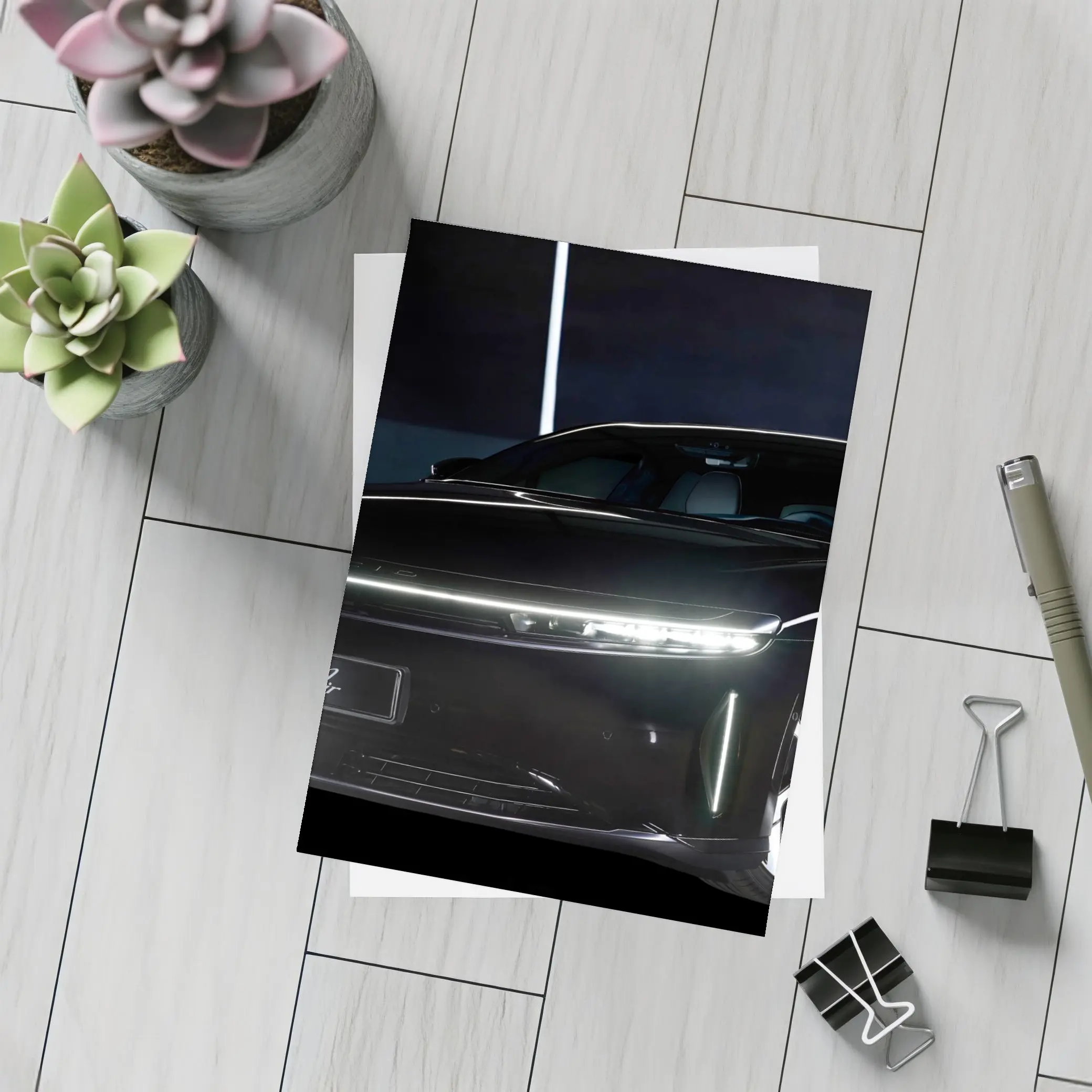 Lucid Air Electric Car Dark Studio – Postcards
