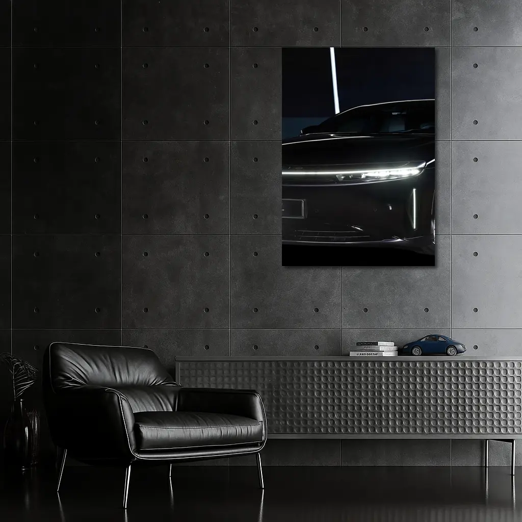 Lucid Air Electric Car Dark Studio – Wall Art