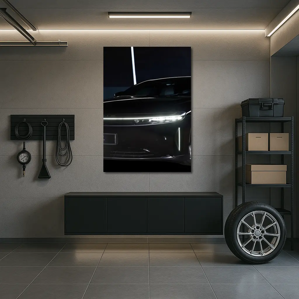 Lucid Air Electric Car Dark Studio – Wall Art