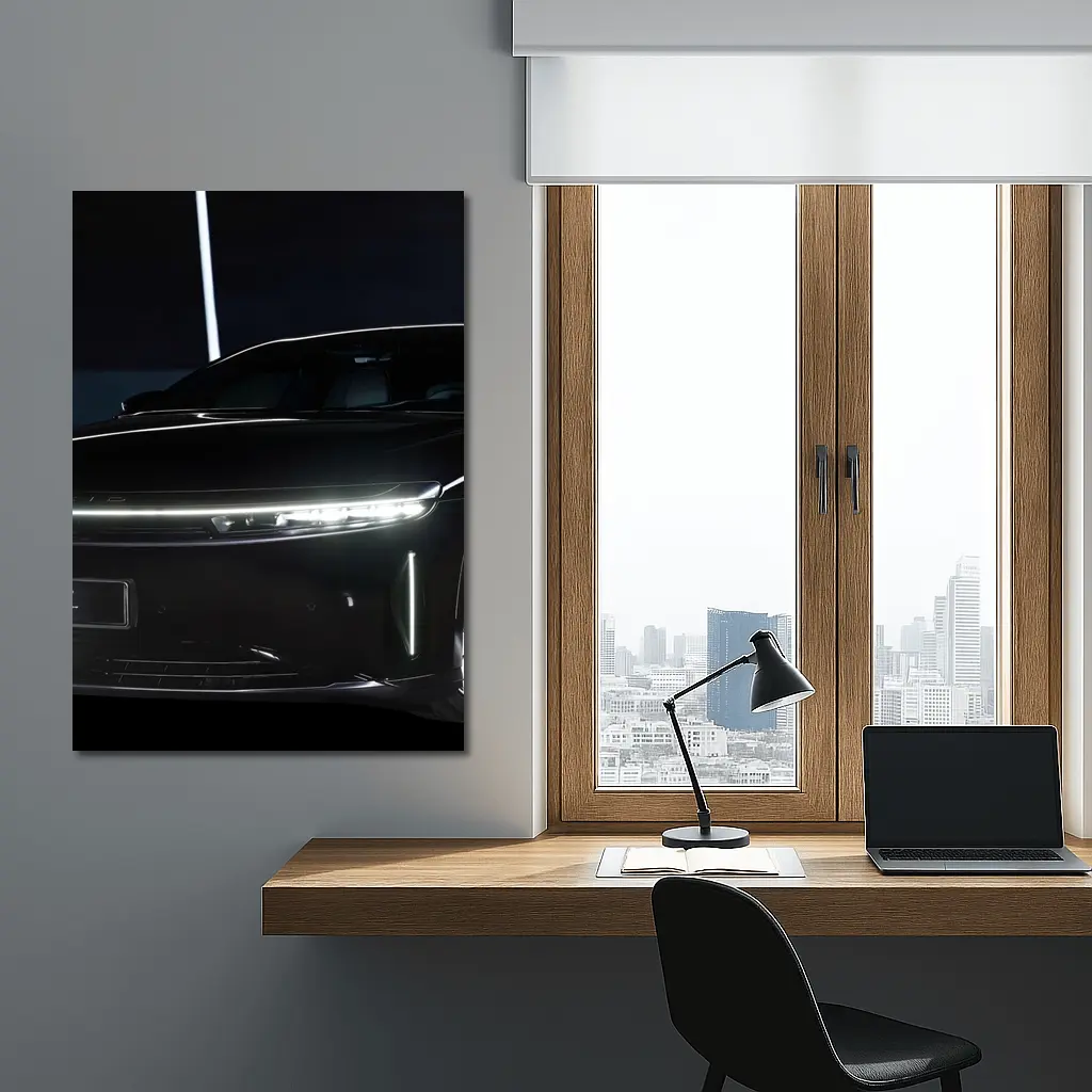 Lucid Air Electric Car Dark Studio – Wall Art
