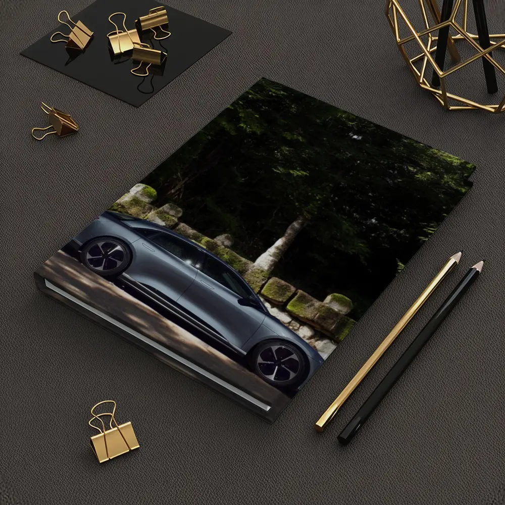 Lucid Air Pure Side Profile Forest Setting – Notebooks