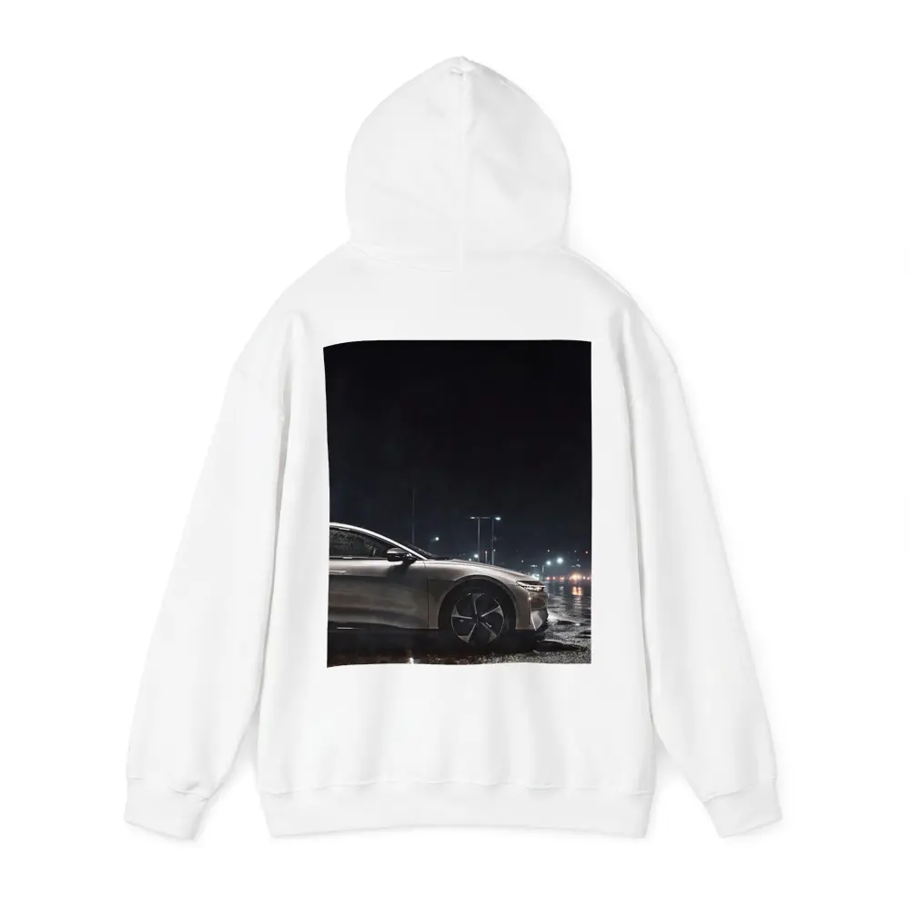 Lucid Air Sedan Rainy Night City Street – Hoodies