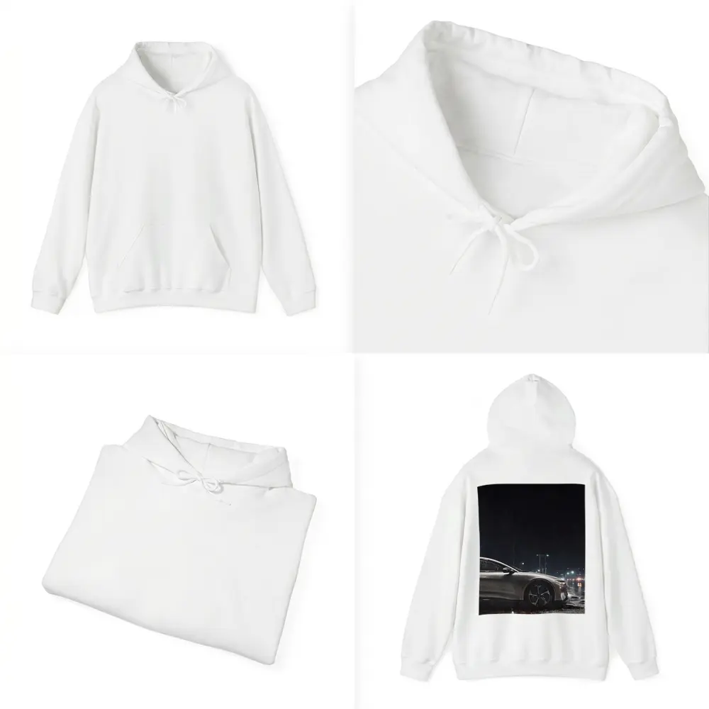 Lucid Air Sedan Rainy Night City Street – Hoodies