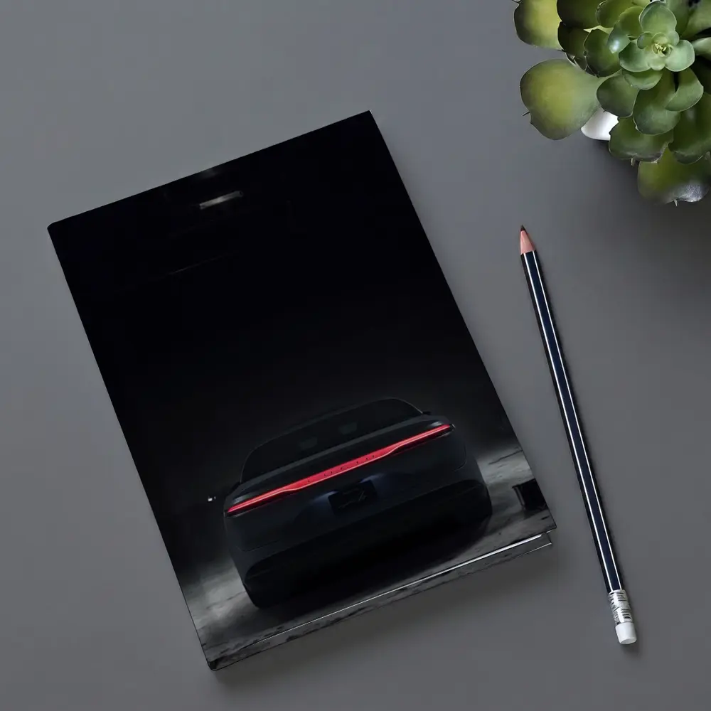 Lucid Air Rear Dark Garage Night – Notebooks