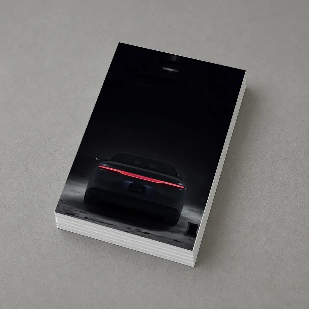 Lucid Air Rear Dark Garage Night – Postcards
