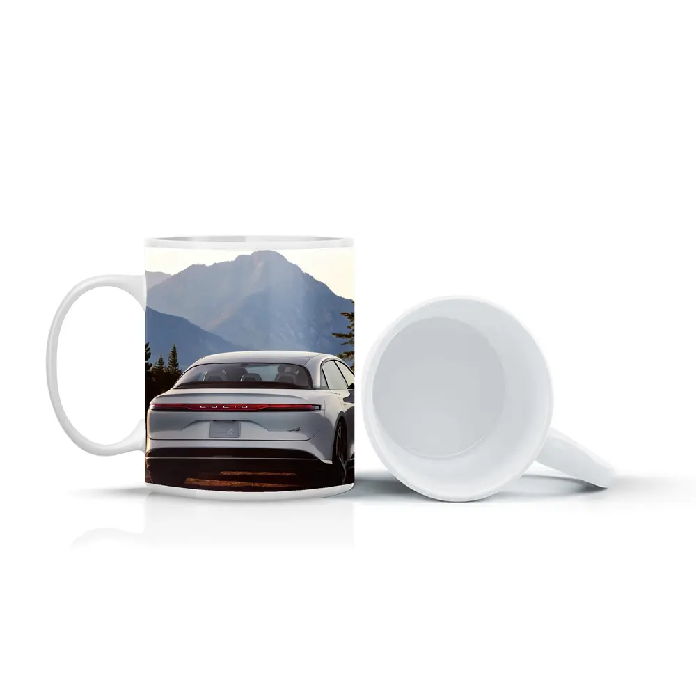 Lucid Air Rear View Mountain Backdrop – Mugs
