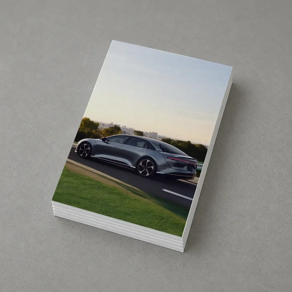 Lucid Air Electric Sedan City Road Drive – Postcards