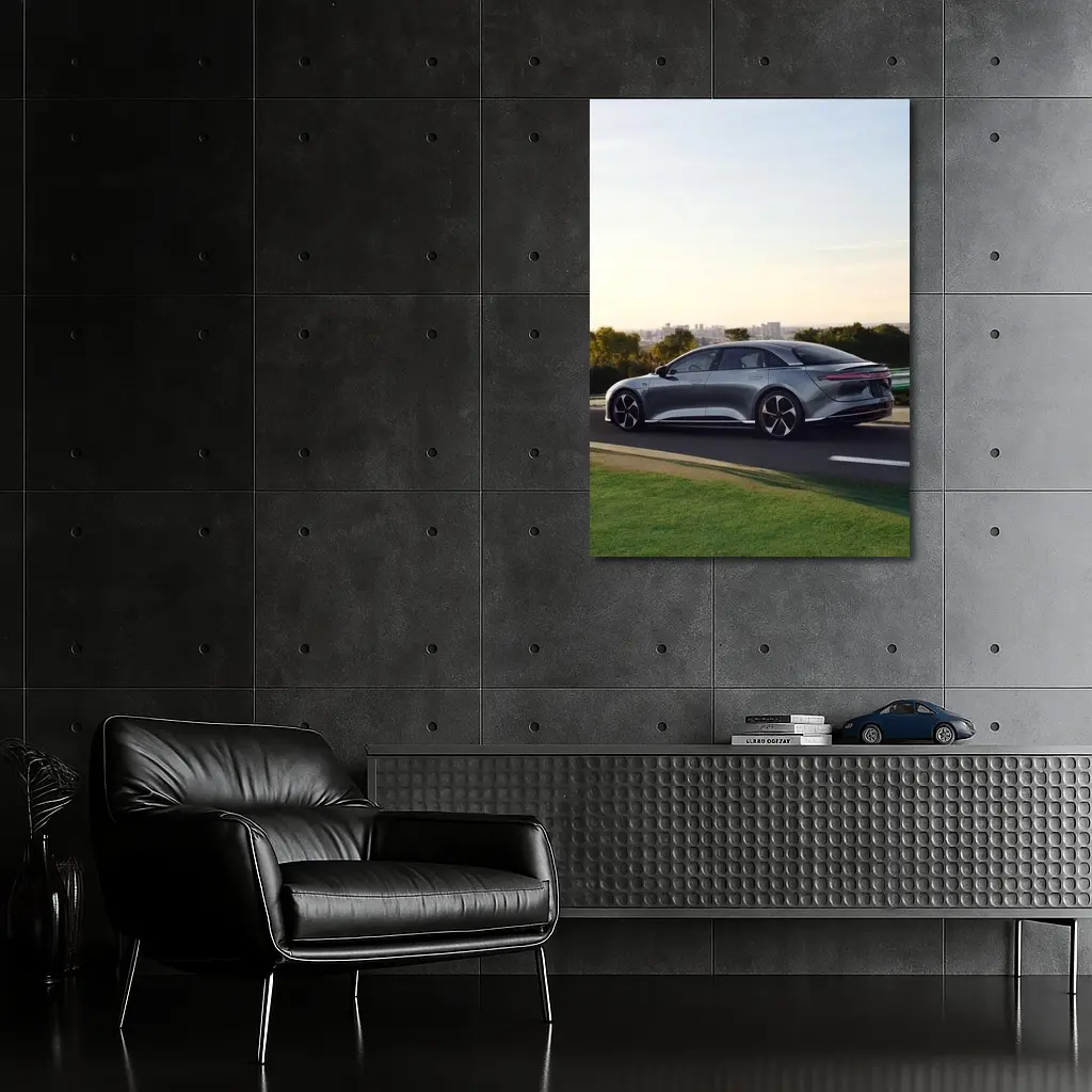 Lucid Air Electric Sedan City Road Drive – Wall Art