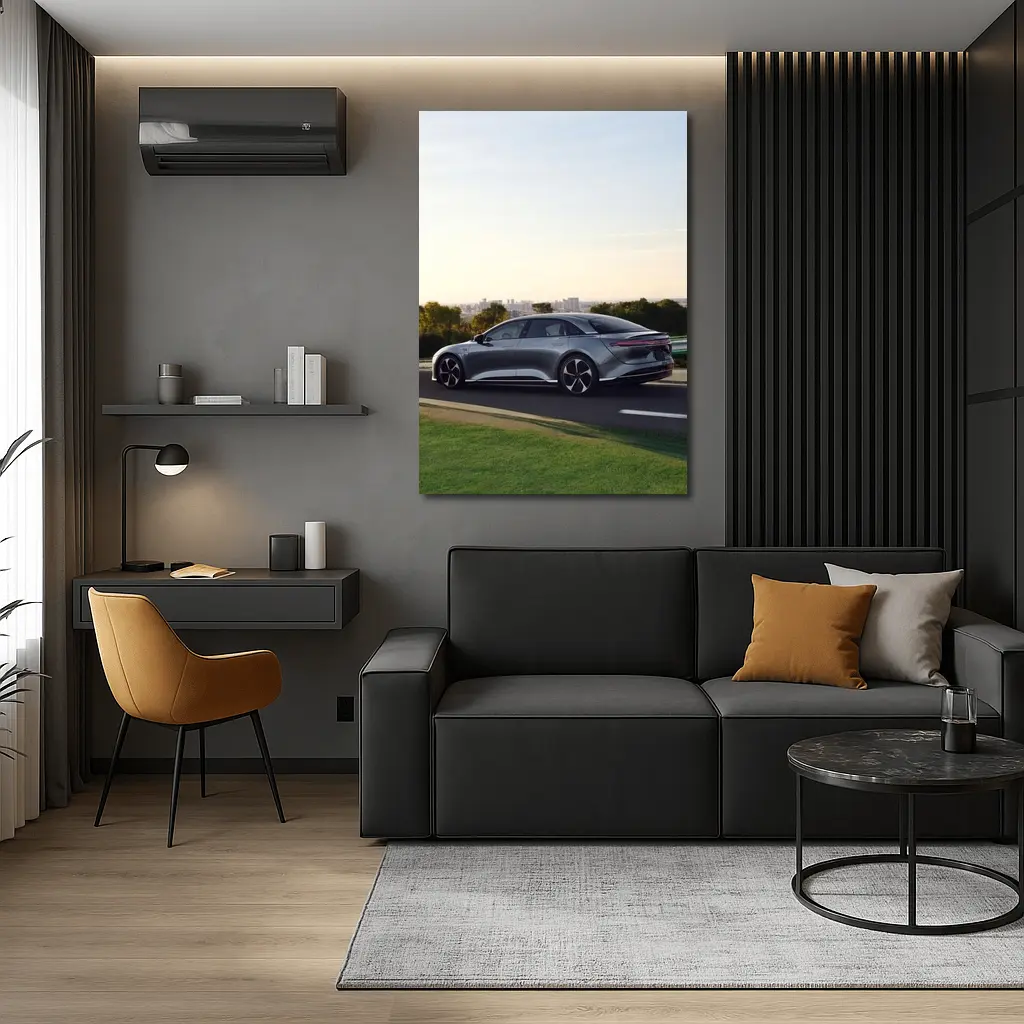 Lucid Air Electric Sedan City Road Drive – Wall Art