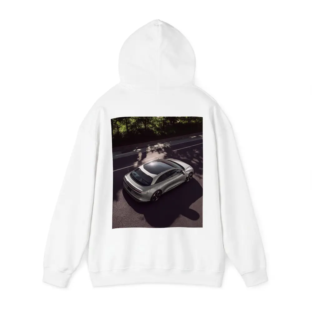 Lucid Air Glass Canopy Road Aerial View – Hoodies