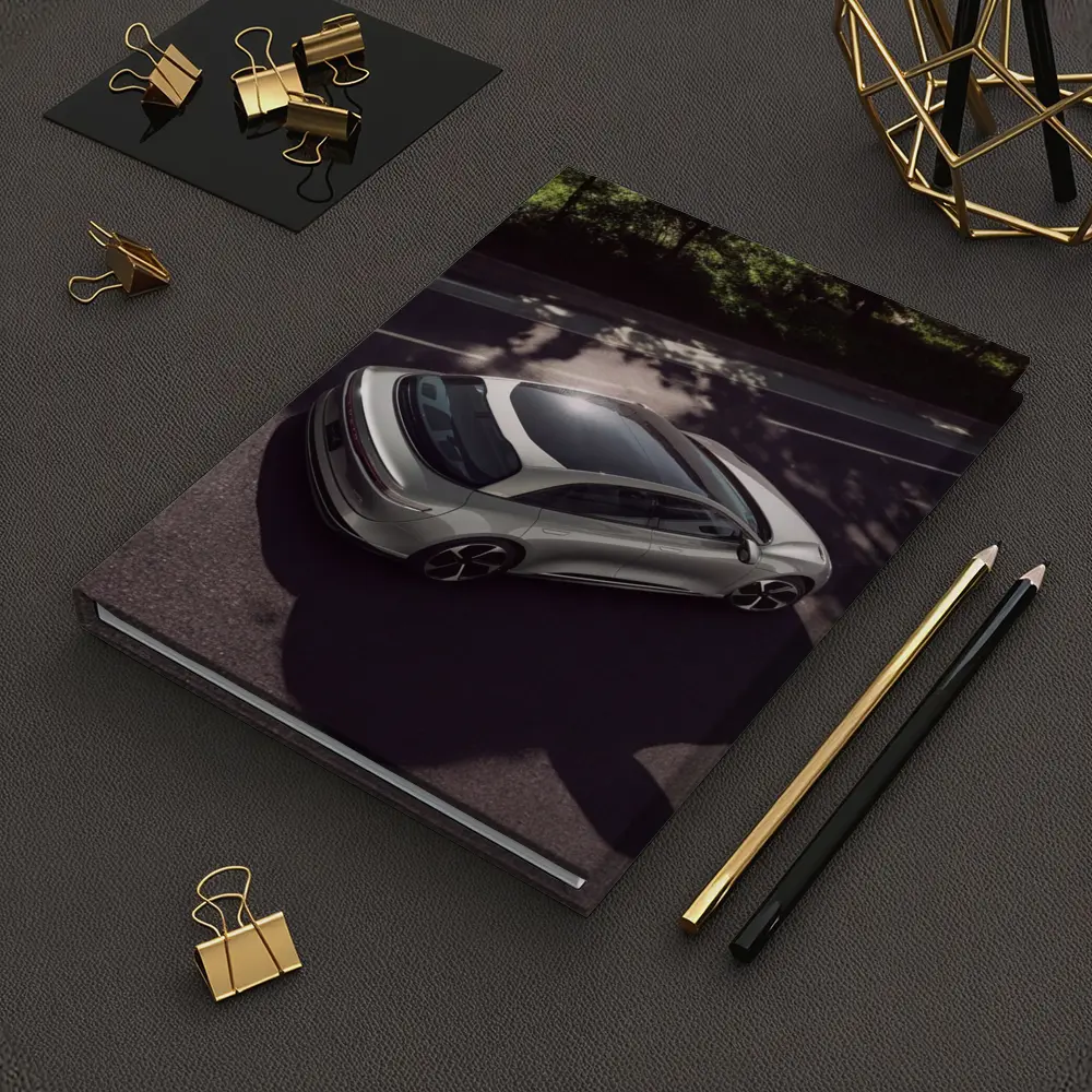 Lucid Air Glass Canopy Road Aerial View – Notebooks