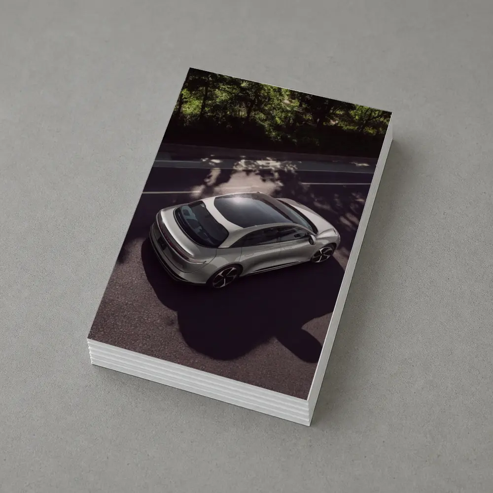 Lucid Air Glass Canopy Road Aerial View – Postcards